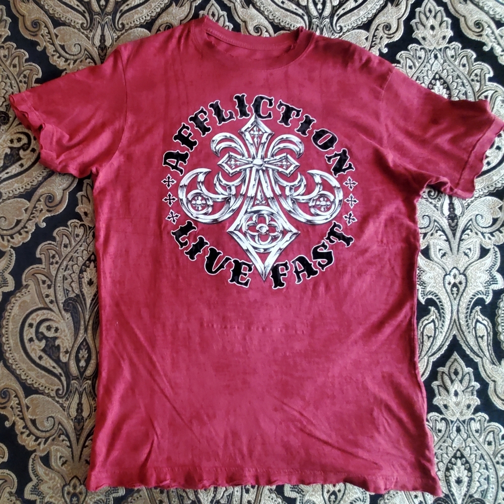 Affliction short sleeve medium t-shirt for men